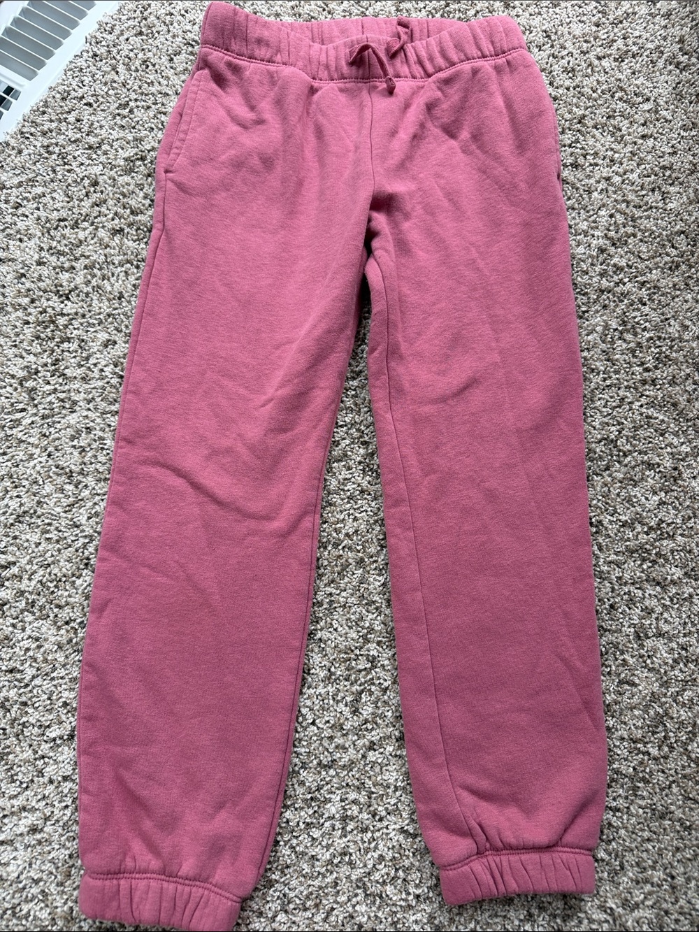 Jumping Beans Girls' size 7 Cozy Drawstring Joggers in Dusty Rose